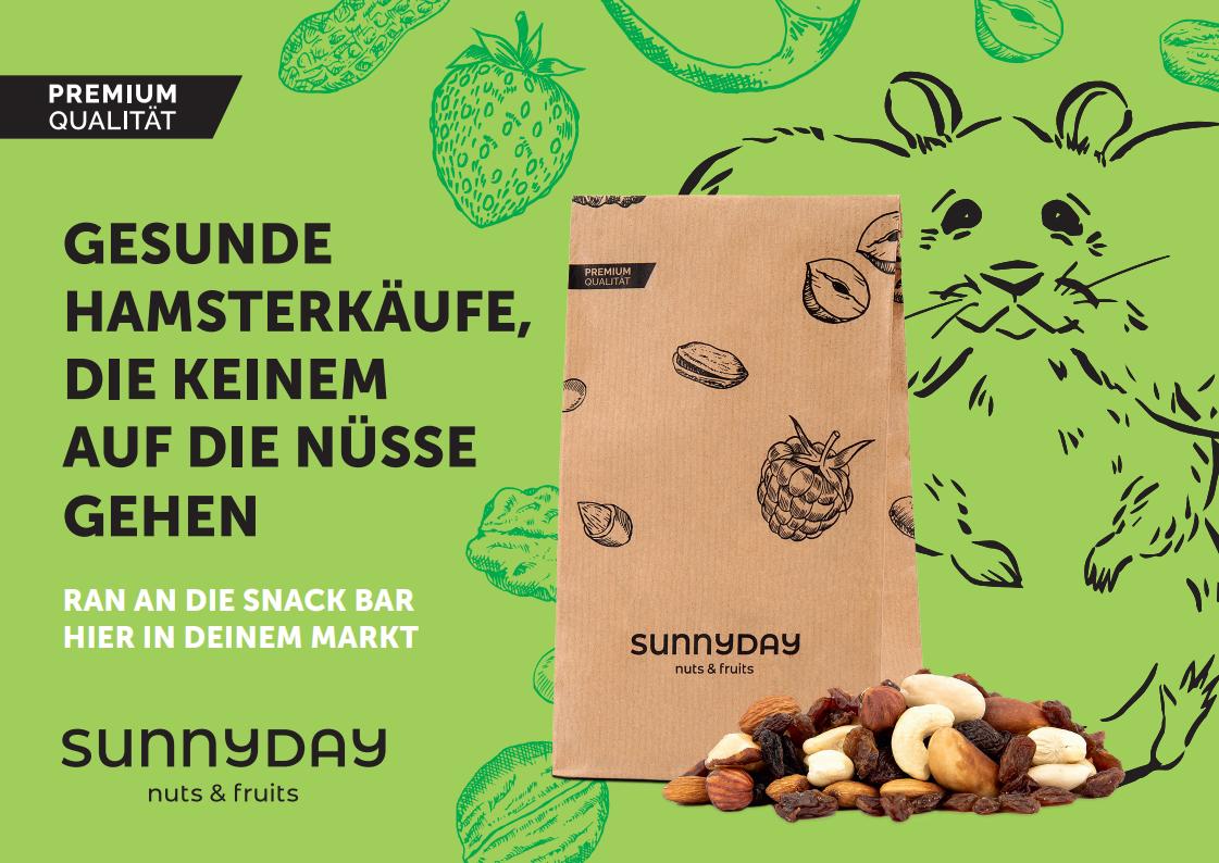 Großflächen-Kampagne zum Marktstart der Nuss- und Früchtesnacks